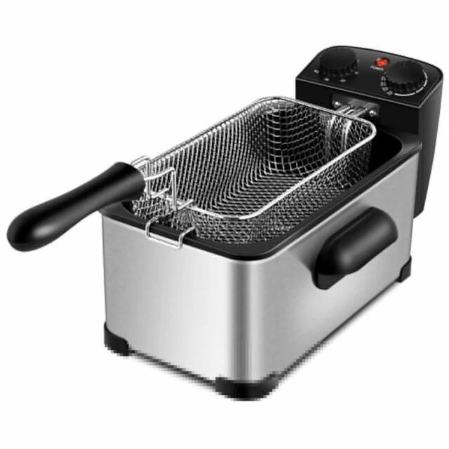 Costway EP24459US 3.2 Quart Electric Deep Fryer - Black/Silver (72098163)