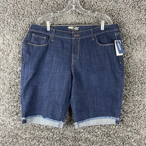 NEW Old Navy The Flirt Blue Jeans Shorts Women’s 16 - Picture 1 of 9