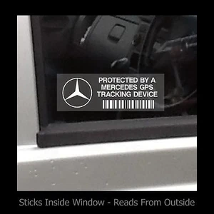 Protected by a Mercedes GPS Tracking - Window Sticker / Sign - Security, Safety - Picture 1 of 1