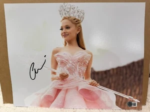 ARIANA GRANDE SIGNED 11X14 GLINDA PHOTO WICKED AUTO BECKETT BAS COA - Picture 1 of 4