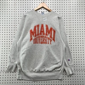 Vintage 90s Miami University Sweatshirt Mens XL  Champion Reverse Weave 21.5x28 - Picture 1 of 19
