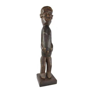 Statuina femminile Zande su supporto Congo Africa - Foto 1 di 4
