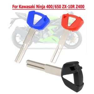Uncut Blade Key Blank Key For Kawasaki Ninja ZX-10R Z400 Ninja 400 Z650RS Z500 - Picture 1 of 13