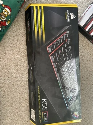 Corsair K55 (CH9206015NA) Wired RGB Backlit Gaming Keyboard - Image 1 of 3