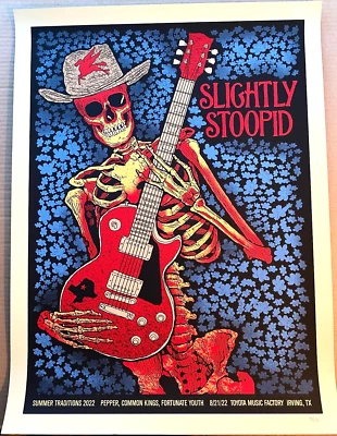 ORIGINAL Slightly Stoopid Pepper Irving Dallas TX 2022 SE Poster #/160 METHANE - Image 1 of 4