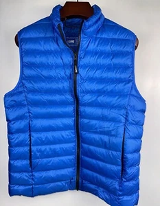 American Eagle Outfitters Men's Down Puffer Vest Blue Large Excellent Condition - Picture 1 of 6