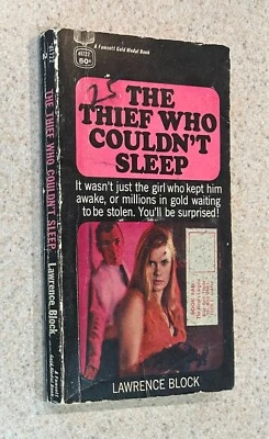 Lawrence BLOCK -- Thief Who Couldnt Sleep (1966 Fawcett ) -- Vintage Mystery PB - Image 1 of 3