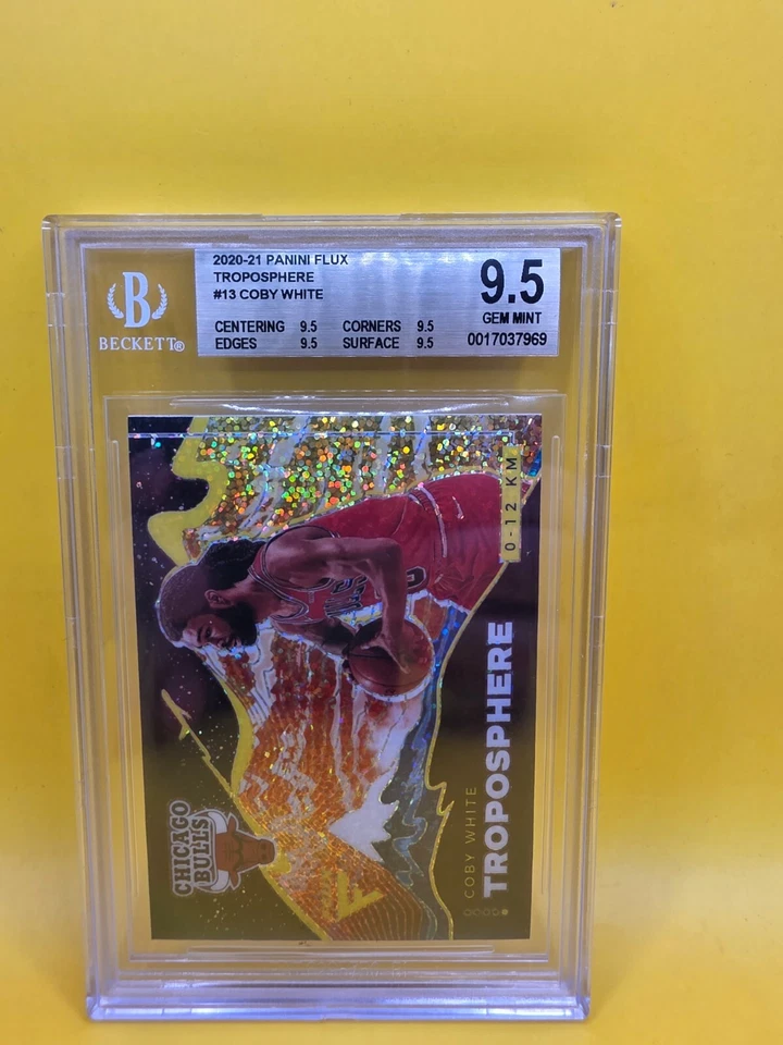 2020-21 FLUX Basketball Troposphere COBY WHITE No. 13 BULLS BGS 9.5 - Image 1 of 2
