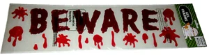 Bastone per finestra gel di Halloween -Ons ~ ATTENZIONE/GOCCIOLAMENTO DI SANGUE - Foto 1 di 1