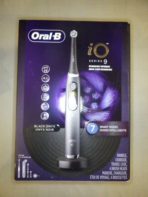 Oral-B iO Series 9 Rechargeable Electric Toothbrush, Black w/ 4 Brush Heads - Image 1 of 4