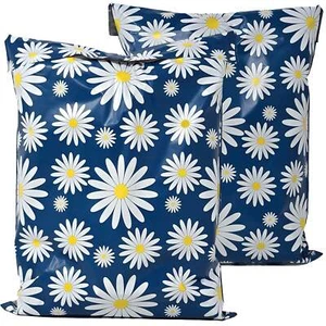 Denim Daisy Poly Mailers 10x13" Beautiful Charming Designer Print Self Seal Ship - Picture 1 of 15