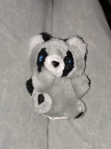Acme Raccoon Plush Vintage Stuffed Animal 5" Blue Eyes Mini Small Tiny - Bild 1 von 4