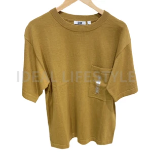 UNIQLO U Crew Neck Sweater S-XXL Black/Beige/Brown Short-Sleeve Men 476177 NWT - Picture 1 of 13