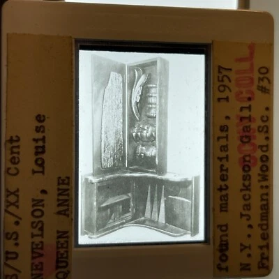 Escultura Louise Nevelson “Queen Anne” 35 mm diapositiva artística Foto 1 de 3