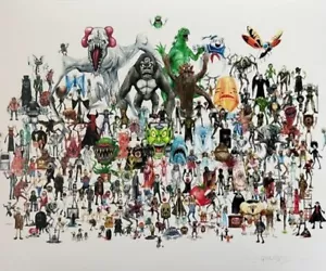 SIGNED "DOPPELGANGERS" Art Print ALEX PARDEE 20 x 16 - Picture 1 of 3
