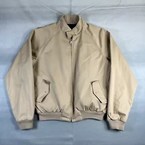 Vintage 90er Derby Of San Francisco Harrington Jacke Herren Large Beige Wende RAR - Bild 1 von 9