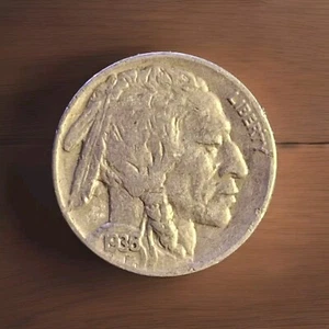 1936-P Büffelnickel, alte Sammlermünze - Zustand: sehr schön (sehr schön) SM9831 - Bild 1 von 2