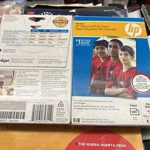 HP Advanced Photo Paper 4X6 Glossy Q6638A 100 Sheets Lot Of 2 Read Description * - Picture 1 of 2