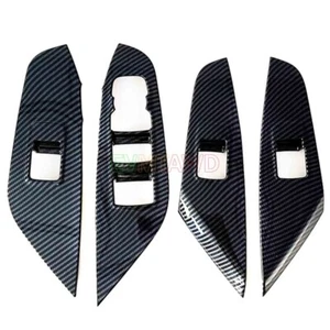 For Chevy Trax 2024 Carbon ABS Car Window Control Panel Glass Lift Switch Cover - Bild 1 von 5