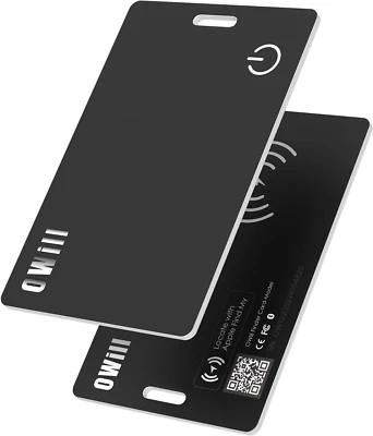 Owill 2 Mm Slim Wallet Tracker Card, IP68 Wireless Rechargeable Air Smart Tag Co - Image 1 of 4