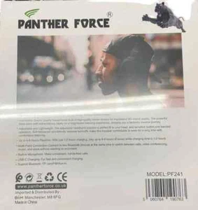PF241 Panther Force Wired Stereo Headphones | Over-Ear Headset Deep Bass Noise - Picture 1 of 2