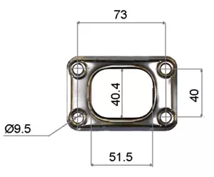 TURBO GASKET T2, T25 INLET 5 LAYER STAINLESS STEEL PERMASEAL - Picture 1 of 1