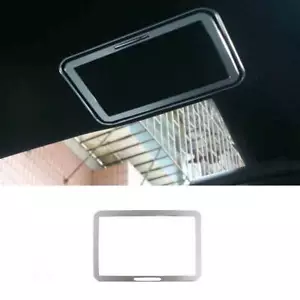 For Benz E-Class W213 2016-2021 Sliver Aluminum Rear Cosmetic Mirror Decor Frame - Picture 1 of 11