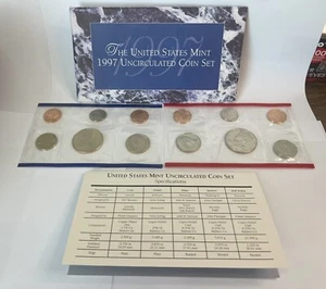 THE UNITED STATES MINT 1997 UNCIRCULATED COIN SET - Picture 1 of 10