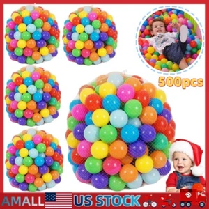 500PCS Baby Kids Ocean Ball Pit Balls Play Balls for Swim Pool Playpen Toys US - Picture 1 of 15