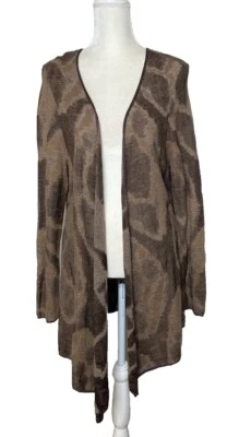 Cárdigan Peruvian Connection Talla XL Algodón Pima Tejido Ligero Suéter Foto 1 de 4