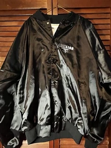 XL Liar Liar Promo Satin Jacket From Movie Rare Hard To Find Auburn Black - Picture 1 of 11