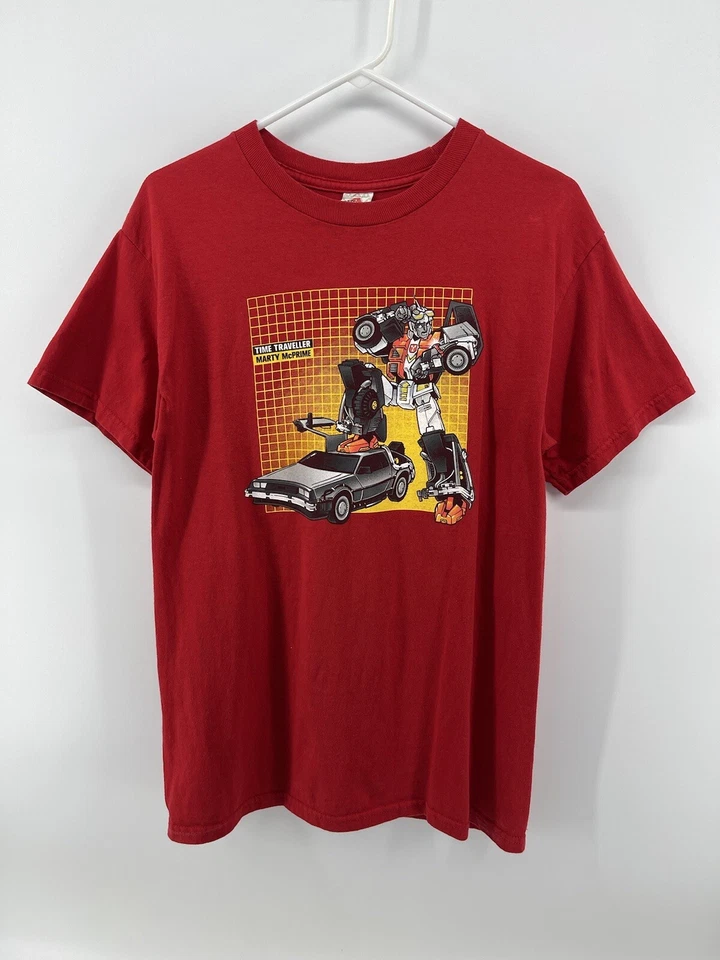 Camisa Viajero en el Tiempo Marty McPrime Para Hombre Mediana Regreso al Futuro X Transformers Foto 1 de 4