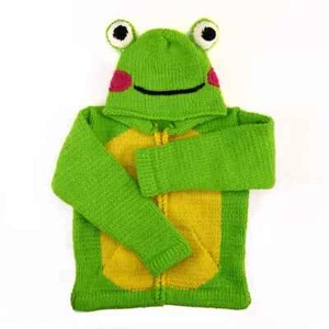 Kids Frog Animal Sweater size 2 free shipping - Picture 1 of 1