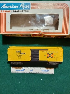 AMERICAN FLYER #4-9707 RAIL BOX BOXCAR - Picture 1 of 5