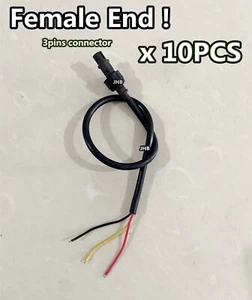 JHB Parts: 10PCS (3pins) FEMALE End Wires for CHASING Flow Strips Rock Rim Light - Picture 1 of 3