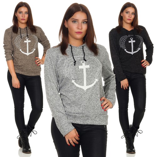 SACAI Maglione pullover pullover cappuccio felpa con cappuccio ancora felpa con cappuccio maglione S M