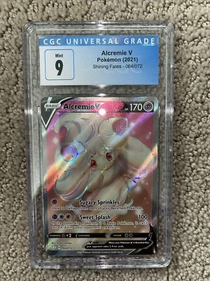 Alcremie V Pokémon TCG 2021 Shining Fates 064/072 Full Art CGC 9 - Image 1 of 2
