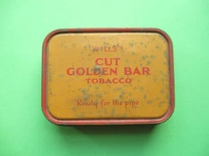 Wills's Cut Golden Bar Tobacco Tin Plate Advertising - Picture 1 of 3