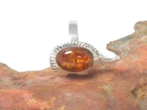 ANILLO ÁMBAR de plata esterlina 925 piedras preciosas - Imagen 1 de 4