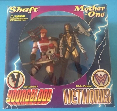 Nuevas figuras de acción McFarlane Toys Youngblood Shaft & Wetworks Mother-One 1995 Foto 1 de 4