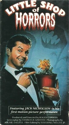 The Little Shop of Horrors VHS 1987 Jack Nicholson Dick Miller Roger Corman VTG - Imagem 1 de 4