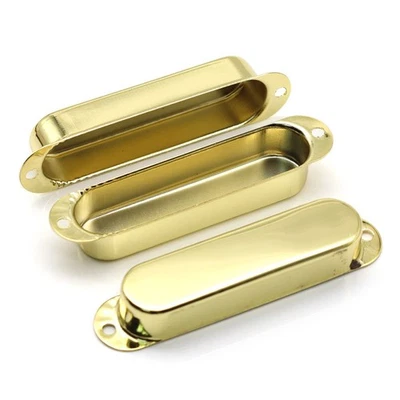 3x Closed Guitar Single Coil Pickup Cover ST SQ Metal Sealed Pickup Outer Shell - Image 1 of 2