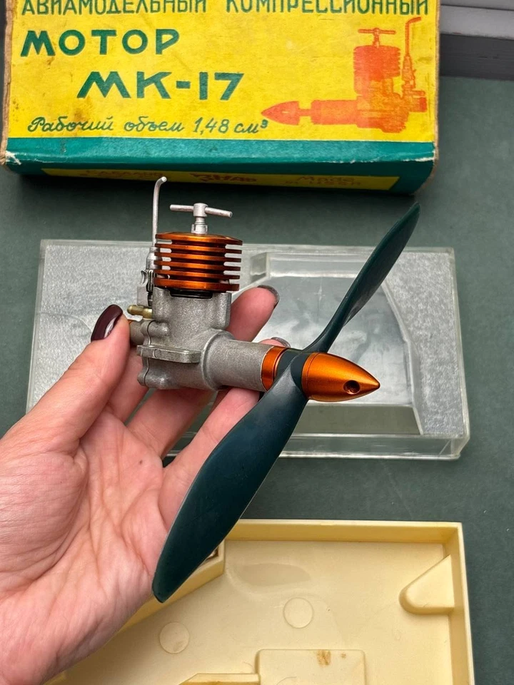 Soviet Airplane model engine Motor  MK-17 for aircraft models ussr - Image 1 of 4
