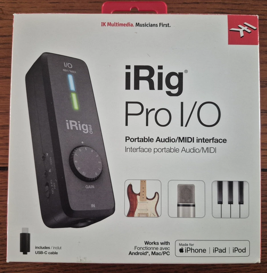 IK Multimedia iRig Pro I/O Universal Portable Audio/MIDI Interface - Image 1 of 4