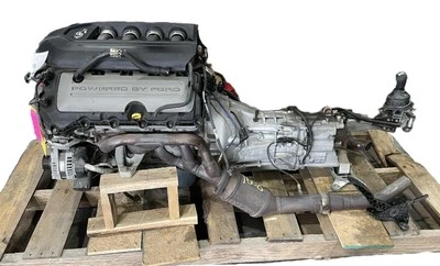 2014 FORD MUSTANG 5.0L COMPLETE ENGINE LIFTOUT 6 SPEED MANUAL TRANSMISSION - Imagem 1 de 4