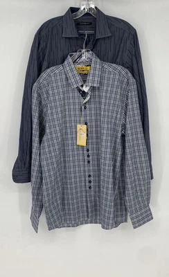 Brio Milano молоток сделано мужской многоцветный рубашки на пуговицах размер L смешанный лот из 2 - Изображение 1 из 4