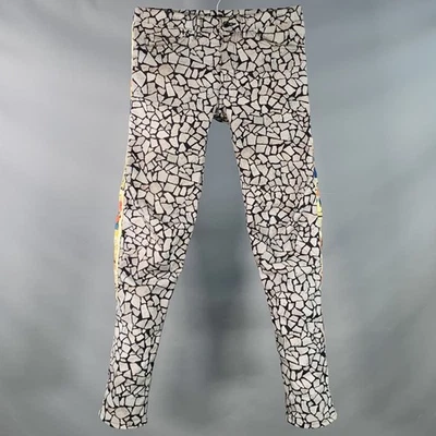 COMME des GARCONS HOMME PLUS 2018 年秋季 S 码灰色多色漫画牛仔裤 — 第 1/4 张图片