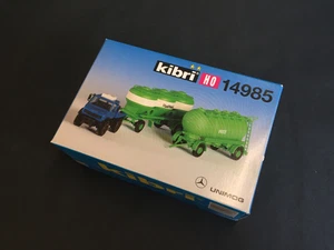 kibri 14985 Bausatz MB UNIMOG mit SILO Anhänger Set H0 1:87 - Bild 1 von 1