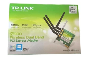 TP-Link N900 Wireless Dual Band PCI Express Adapter TL-WDN4800 NEW Sealed in Box - Picture 1 of 12