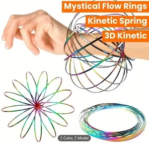 FLOW RING ARM SLINKY TOY MULTI COLOR VARIATIONS KINETIC SPRINGS BRACELET - Picture 1 of 3